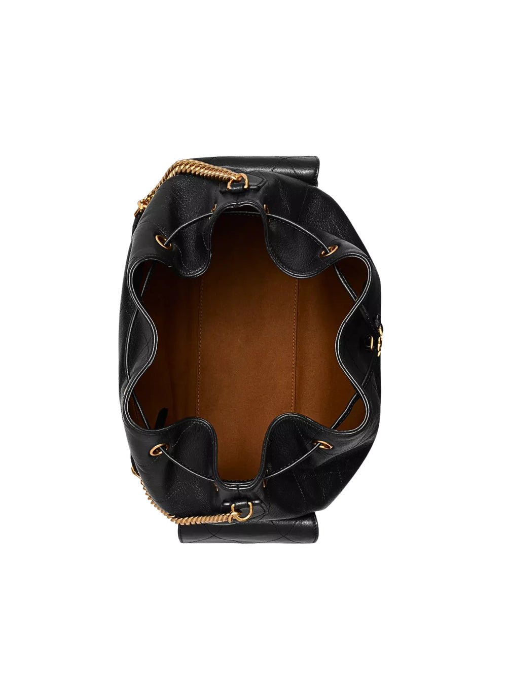gambar-dalam-Tory-Burch-Large-Charlie-Quilted-Drawstring-Shoulder-Bag-Black