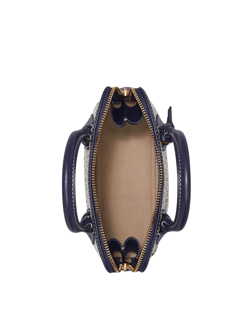 gambar-dalam-Tory-Burch-Mini-T-Monogram-Jacquard-Swing-Satchel-Tory-Navy