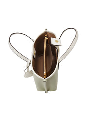 Tory Burch Perry Colorblock Triple Compartment Small Tote Bag Olive Sprig