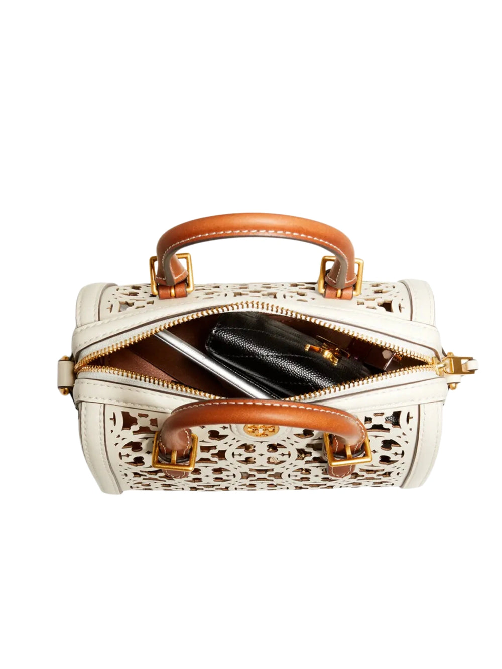 gambar-dalam-Tory-Burch-T-Monogram-Laser-Cut-Barrel-Petite-Bag-New-Ivory