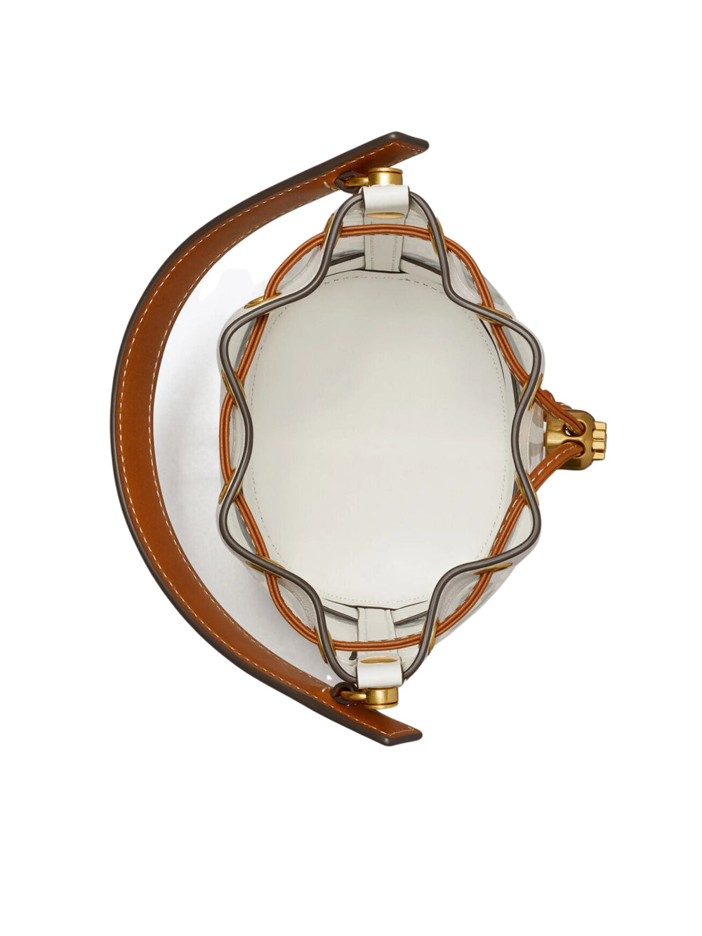 gambar-dalam-Tory-Burch-T-Monogram-TPU-Mini-Bucket-Bag-Clear