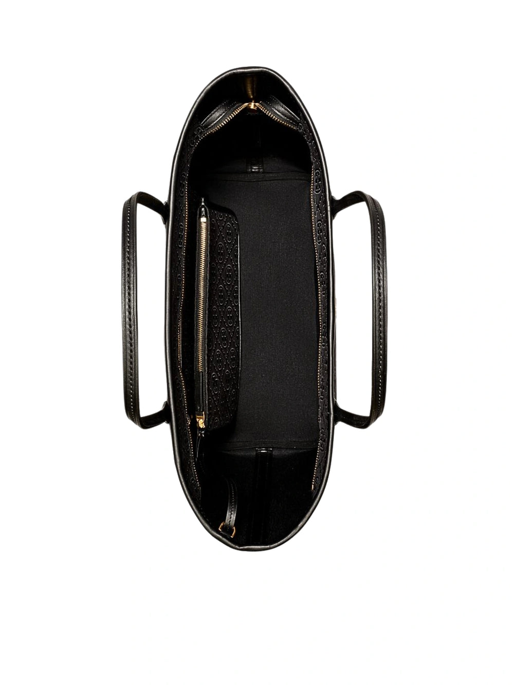 gambar-dalam-Tory-Burch-T-Monogram-Zip-Tote-Bag-Black