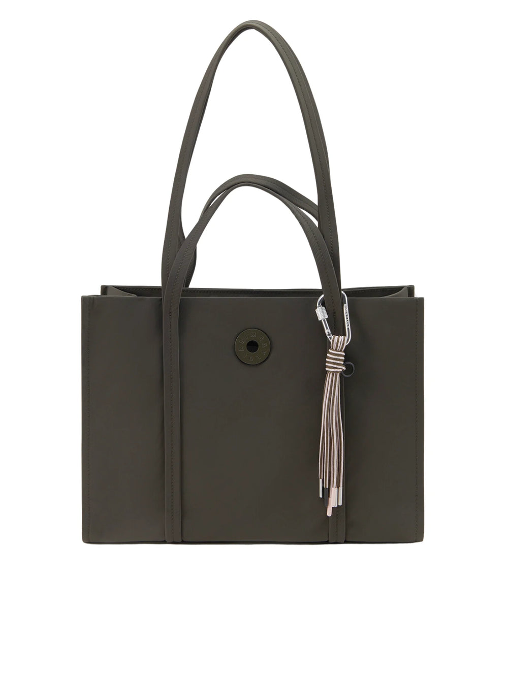 gambar-depan-Bimba-Y-Lola-Chimo-Logo-Plaque-Large-Nylon-Shopper-Bag-Dark-Green