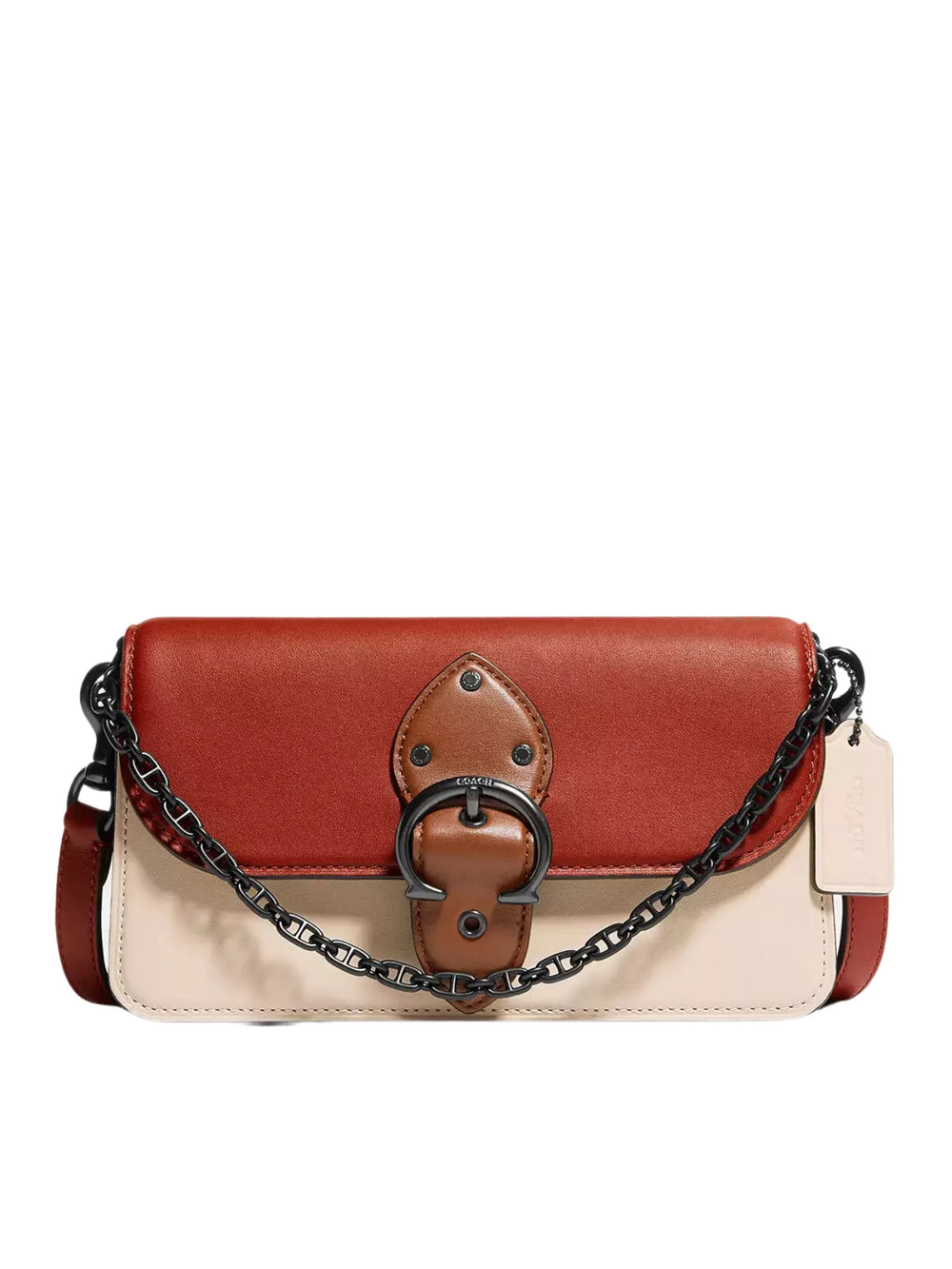 gambar-depan-Coach-Beat-Crossbody-Clutch-In-Colorblok-PewterRed-Sand-Ivory