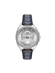 gambar-depan-Coach-Boyfriends-Blue-Monogram-Fabric-Strap-WatchWEBP