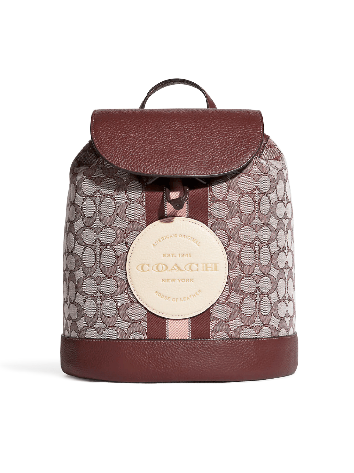 coach backpack indonesia Coach Dempsey Drawstring Backpack In Signature Jacquard With Stripe An – Balilene