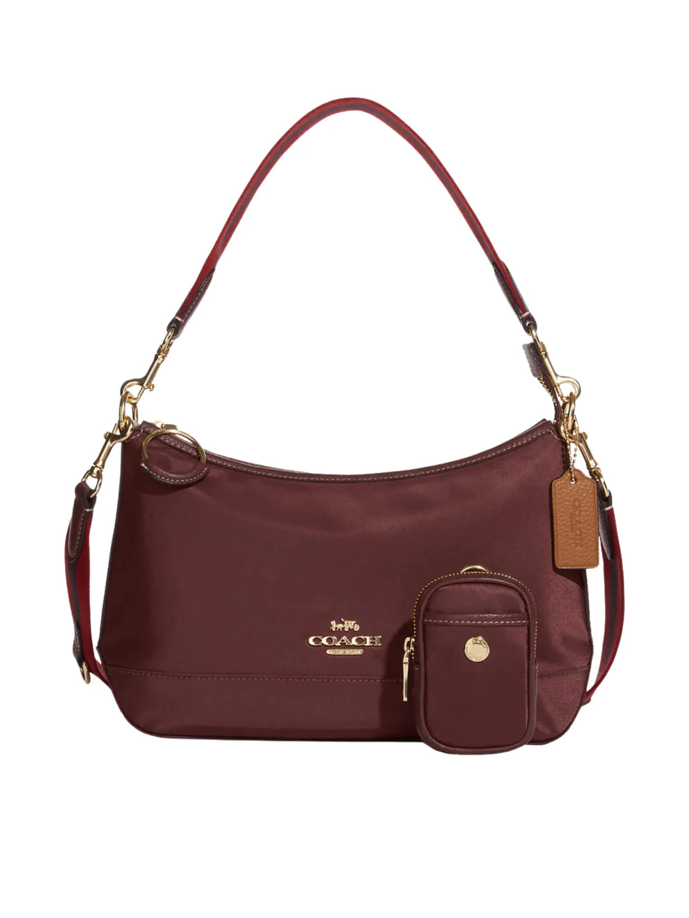 gambar-depan-Coach-Ellis-Nylon-Shoulder-Bag-Wine-Multi