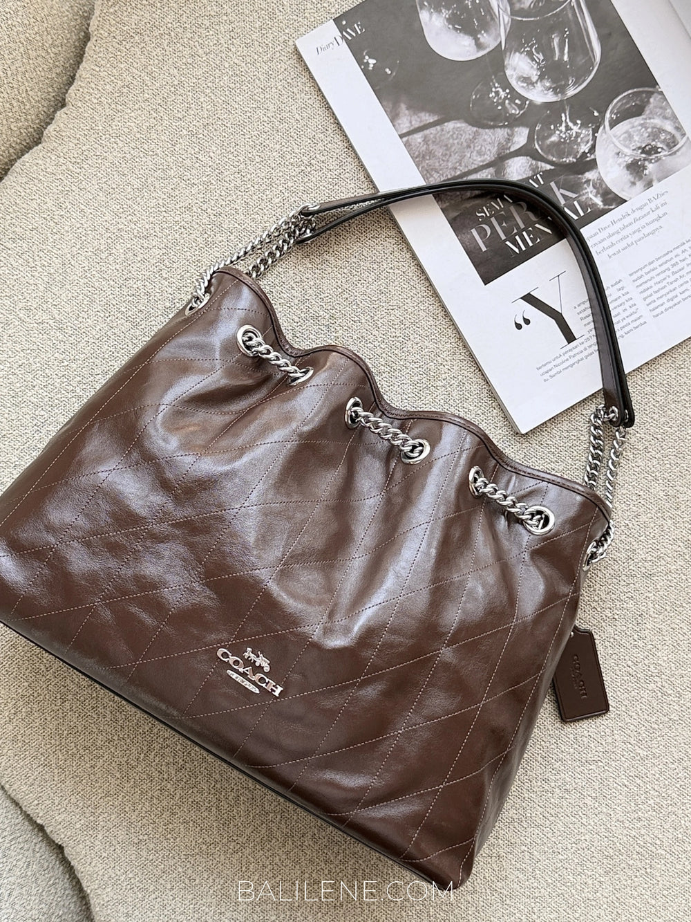 gambar-depan-Coach-Evelyn-Shoulder-Bag-With-Quilting-Maple-balilene