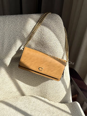 gambar-depan-Coach-Evie-Essential-Long-Wallet-With-Chain-Honey-Brown-balilene
