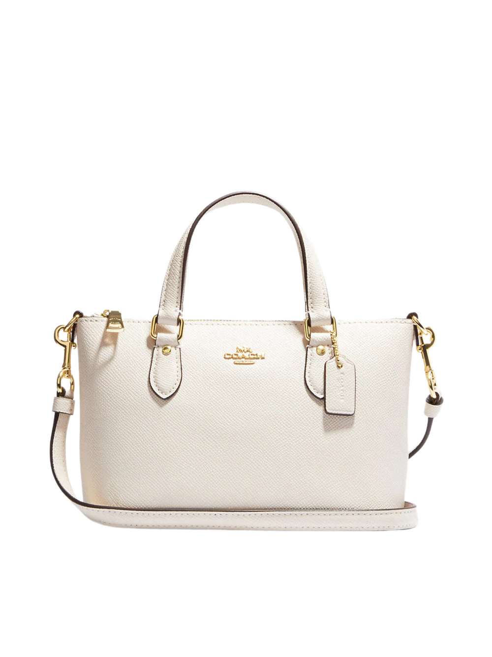 gambar-depan-Coach-Gallery-Mini-crossbody-Leather-Chalk