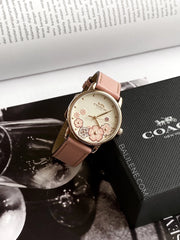 gambar-depan-Coach-Grand-Ladies-White-Dial-Pink-Leather-Strapl-balilene