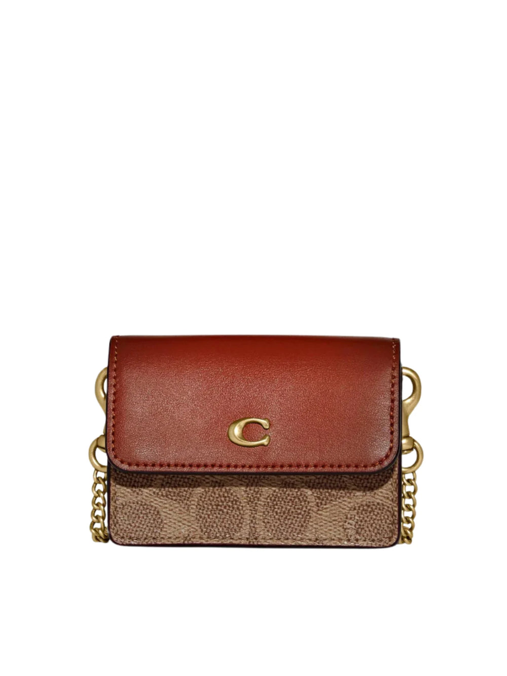 gambar-depan-Coach-Half-Flap-Card-Case-In-Colorblock-Signature-Coated-Canvas-Tan-RustWEBP