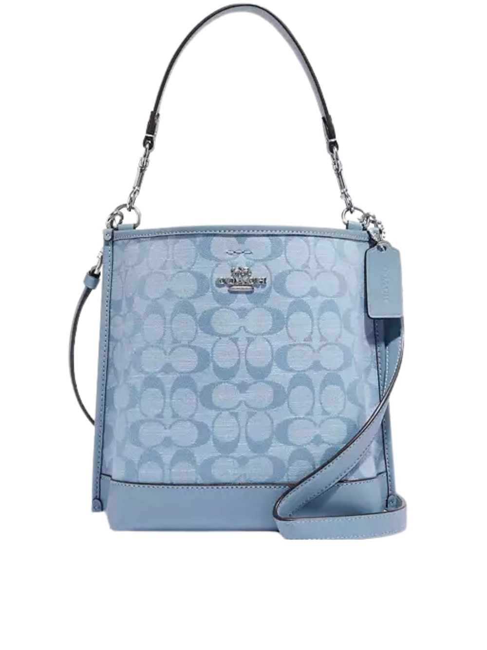 gambar-depan-Coach-Mollie-Bucket-22-In-Signature-Chambray-Cornflower-Multi