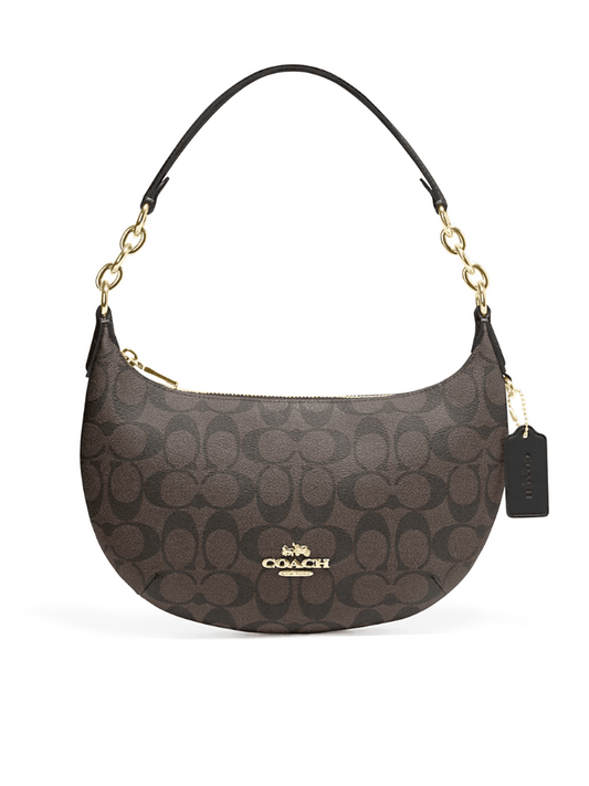 gambar-depan-Coach-Payton-Hobo-In-Signature-Canvas-Brown-Black