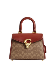 gambar-depan-Coach-Sammy-Top-Handle-21-In-Signature-Canvas-Tan-Rust