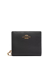 gambar-depan-Coach-Snap-Wallet-Pebbled-Leather-Black
