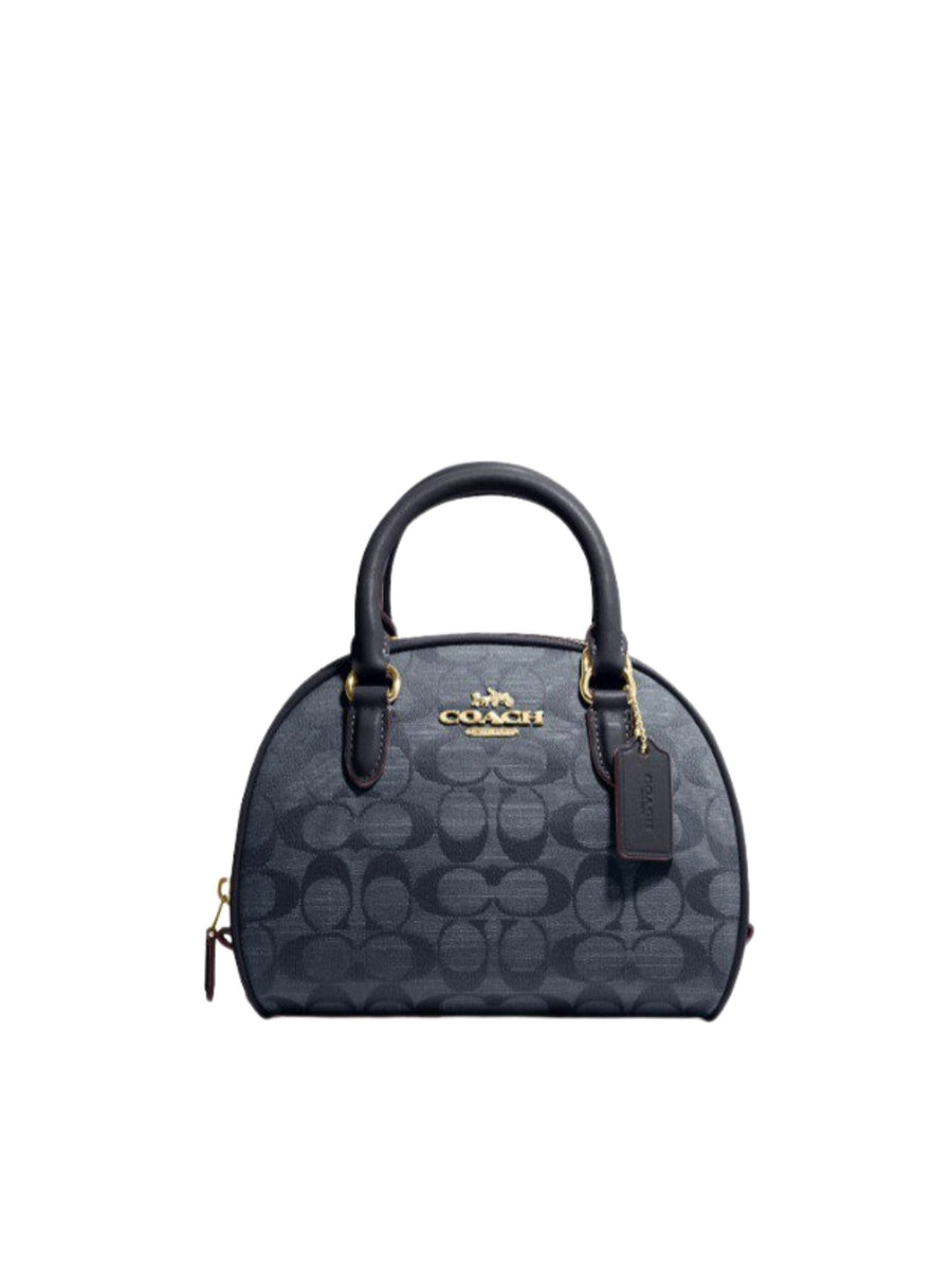 Coach hot sale denim satchel