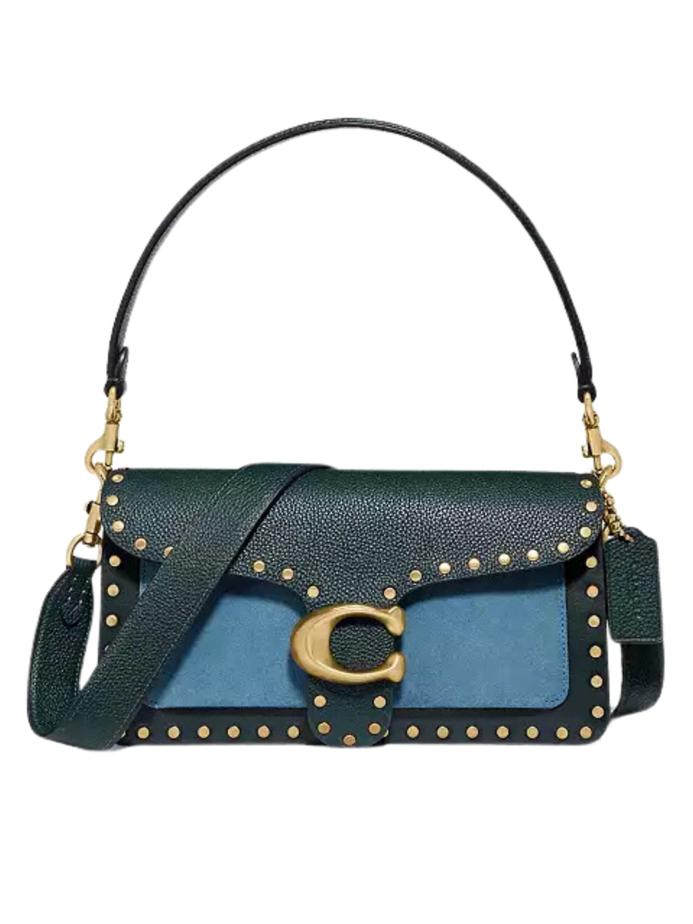 gambar-depan-Coach-Tabby-Shoulder-Bag-26-In-Colorblock-With-Rivets-Pacific-Blue-Multi