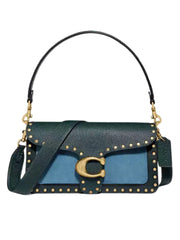 gambar-depan-Coach-Tabby-Shoulder-Bag-26-In-Colorblock-With-Rivets-Pacific-Blue-Multi