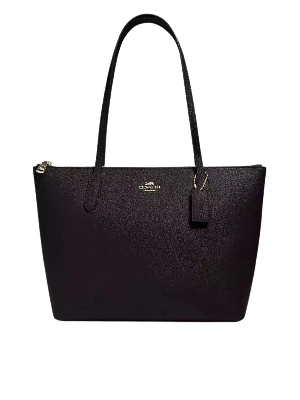 gambar-depan-Coach-Top-Zip-Tote-Black
