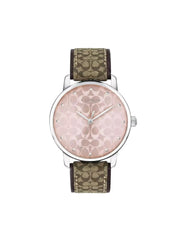 gambar-depan-Coach-Womens-Grand-Rose-Watch-Signature-Brown-Strap