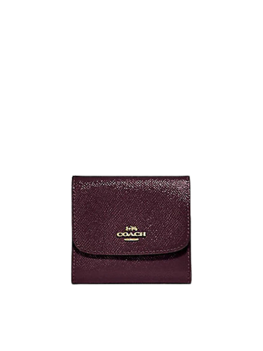 Oxblood wallet coach sale