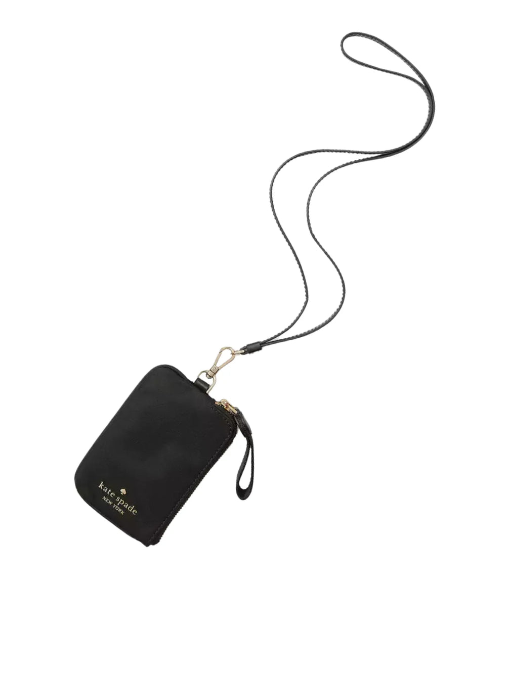 gambar-depan-Kate-Spade-Chelse-Nylon-Card-Case-Lanyard-Black