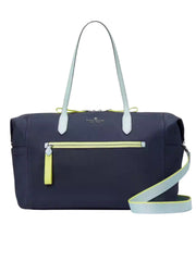 gambar-depan-Kate-Spade-Chelsea-Nylon-Weekender-Bag-Colorblok-Blazer-Blue