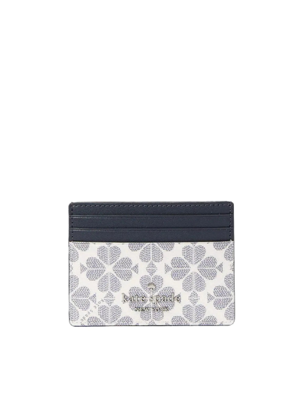 gambar-depan-Kate-Spade-Flower-PVC-Small-Slim-Card-Holder-Navy-Multi