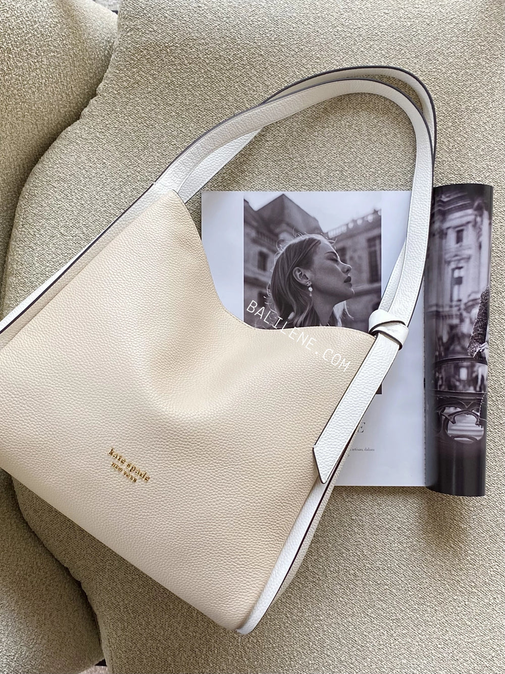 gambar-depan-Kate-Spade-Knott-Colorblocked-Large-Shoulder-Bag-Mountain-Pass-Multi-balilene