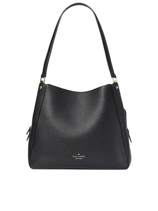 gambar-depan-Kate-Spade-Leila-Medium-Triple-Compartment-Shoulder-Bag-Black