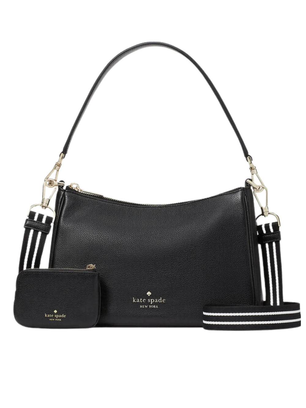 gambar-depan-Kate-Spade-Rosie-Leather-Shoulder-Bag-Black