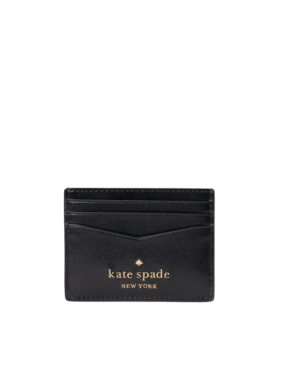 NEW Kate Spade Black Staci Cardcase On A Chain Mini Wallet