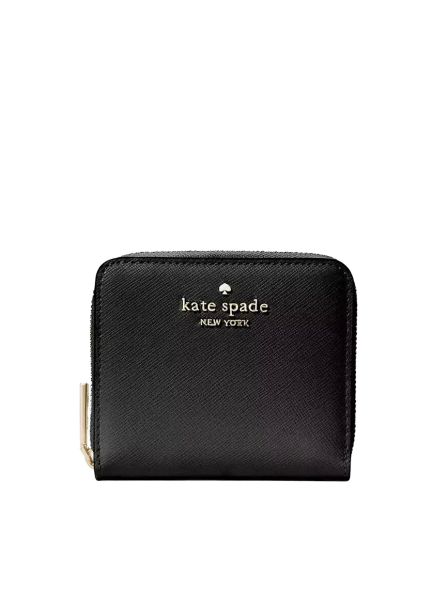 Kate Spade Staci Small Zip Around Wallet Black Balilene
