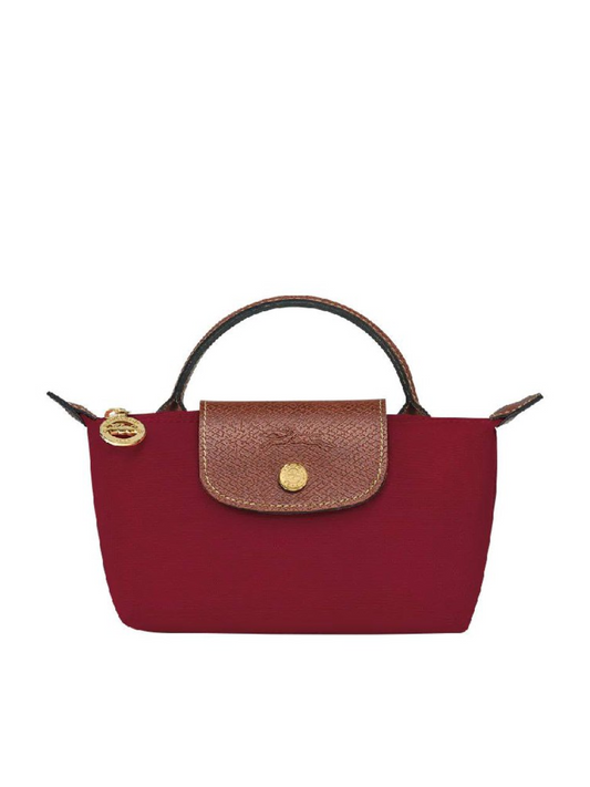 gambar-depan-Longcham-Le-Pliage-Original-Pouch-With-Top-Handle-Rouge-Balilene