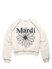 gambar-depan-Mardi-Mercredi-Sweatshirt-Raglan-Flowermardi-Oatmeal-Black