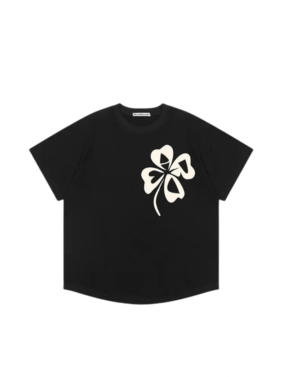 Mardi Mercredi Tshirt Clovermardi Heather Black Cream – Balilene