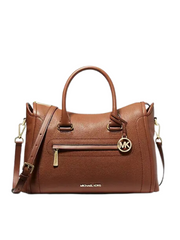 gambar-depan-Michael-Kors-Carine-Large-Top-Zip-Leather-Satchel-Luggage
