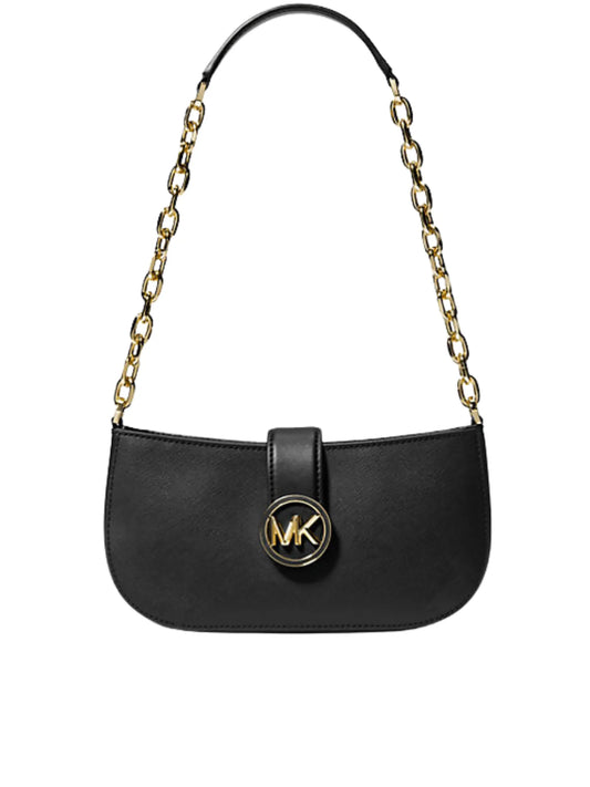 gambar-depan-Michael-Kors-Carmen-Small-Pouchette-Shoulder-Bag-Black
