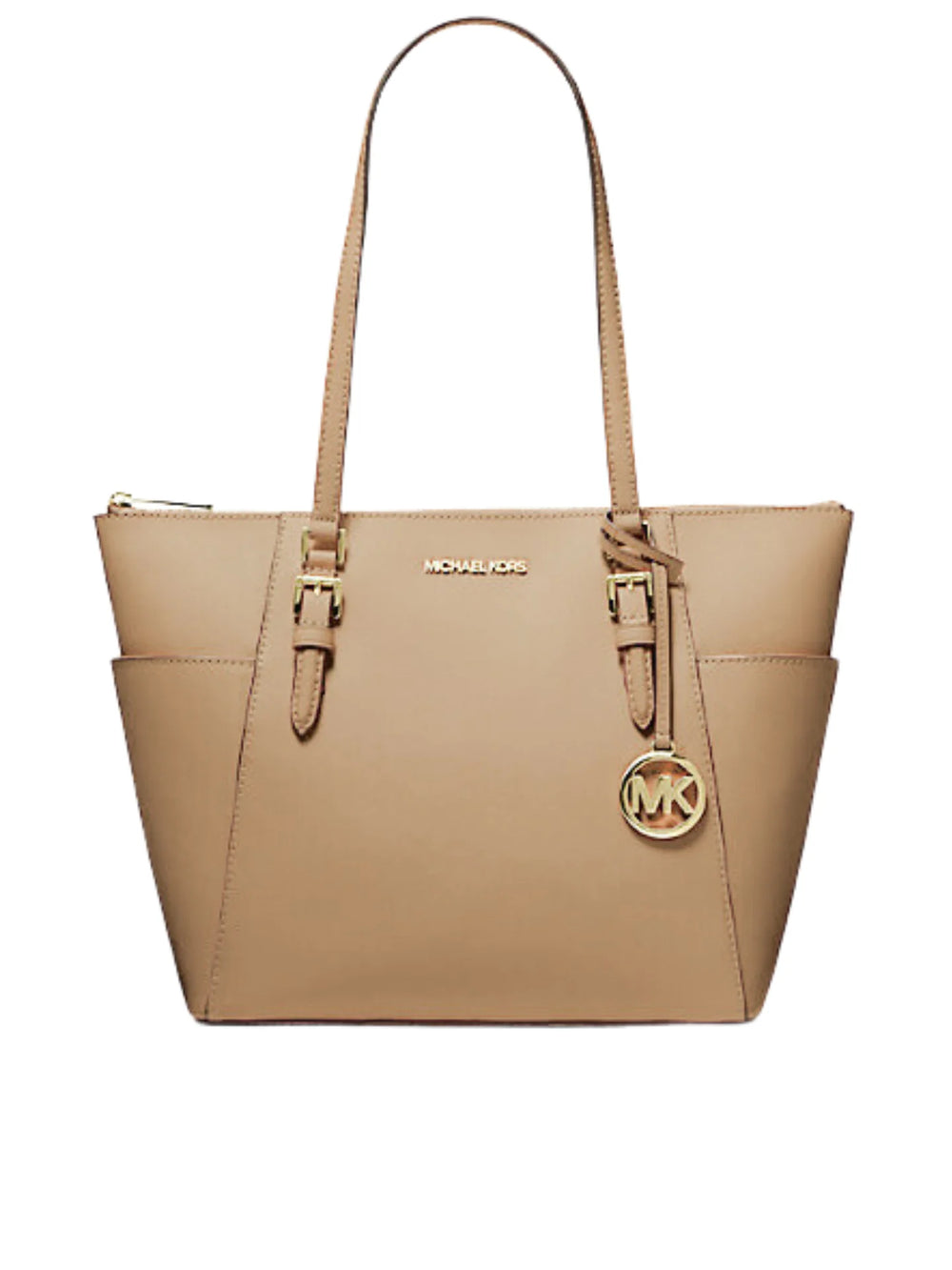 gambar-depan-Michael-Kors-Charlotte-Large-Top-Zip-Tote-Leather-Camel