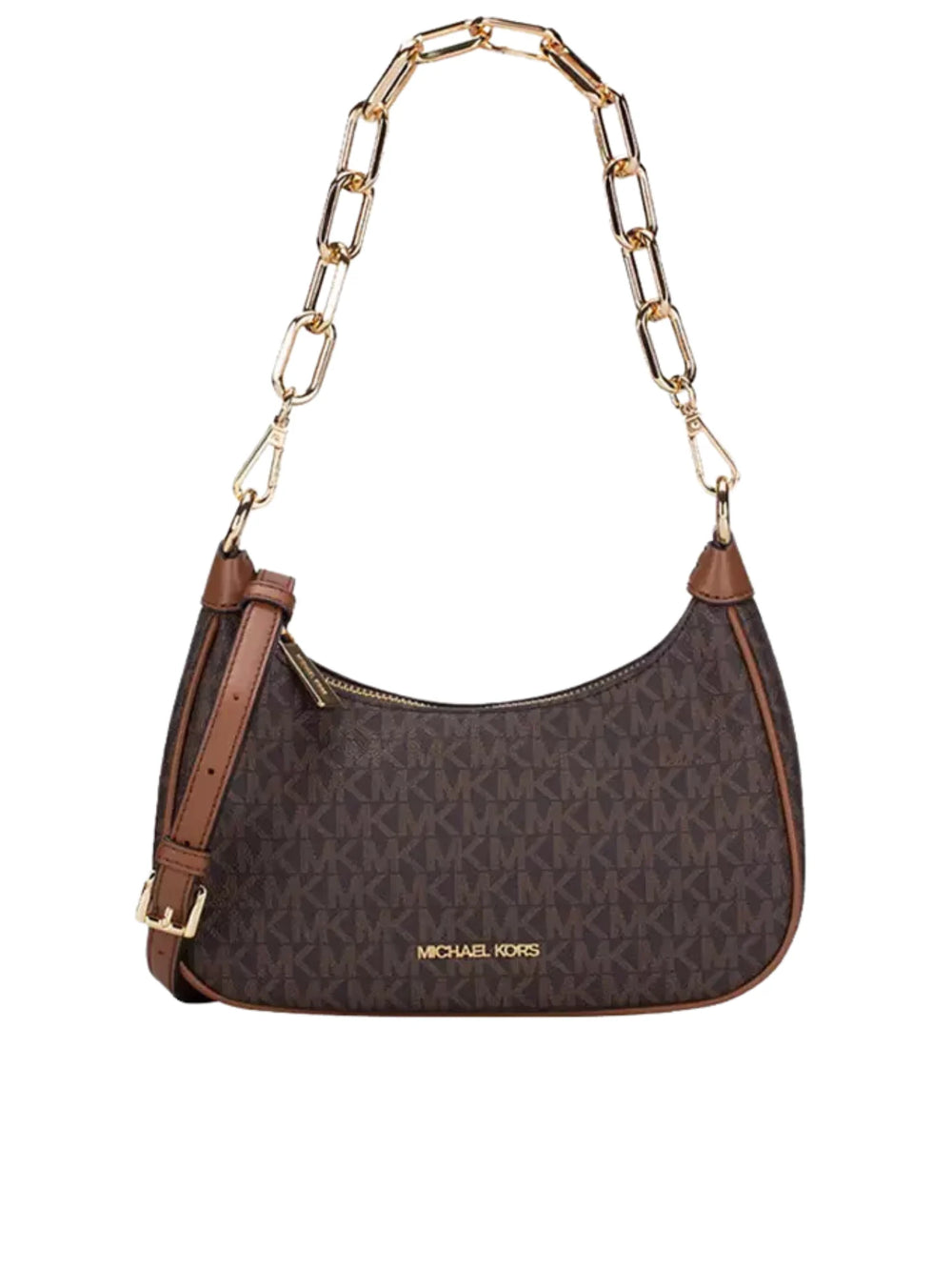 gambar-depan-Michael-Kors-Cora-Signature-Medium-Zip-Pouchette-Bag-Brown