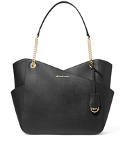 gambar-depan-Michael-Kors-Jet-Set-Large-Saffiano-Leather-Shoulder-Bag-Black