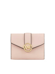 gambar-depan-Michael-Kors-Medium-Flap-Bilfold-Wallet-Faux-Leather-Blush-Pink