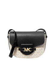 gambar-depan-Michael-Kors-Reed-Small-Logo-In-Leather-Crosbody-Bag-Black