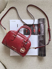 gambar-depan-Michael-Kors-Thompson-Extra-Small-Distressed-Convertible-Satchel-Cherry-balilene
