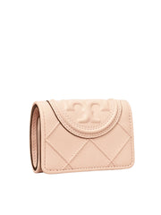 gambar-depan-Tory-Burch-Fleming-Soft-Polished-Grain-Small-Flap-Wallet-Pink-Dawn