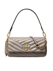 gambar-depan-Tory-Burch-Kira-Chevron-Small-Flap-Shoulder-Bag-Grey-Heron