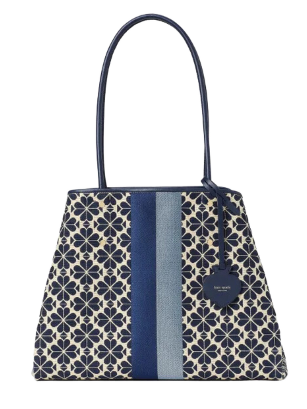 gambar-depan2-Kate-Spade-Flower-Jacquard-Stripe-Large-Tote-Blue-Multi