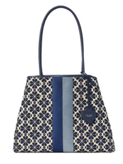 gambar-depan2-Kate-Spade-Flower-Jacquard-Stripe-Large-Tote-Blue-Multi