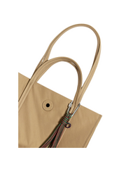 gambar-detail-BYL-Chimo-Logo-Plaque-Medium-Nylon-Shopper-Bag-Tostado